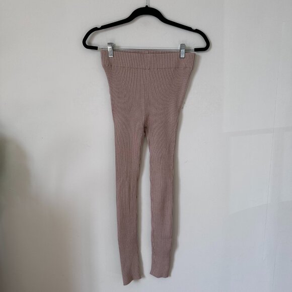 lunya Pants - Lunya CottonSilk Ribbed Leggings In Calm Tan Size S